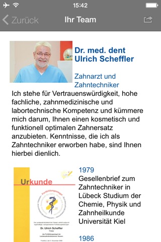 Zahnarztpraxis Dr. Scheffler screenshot 2