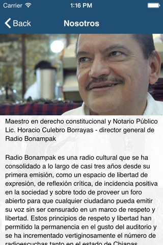 Radio Bonampak screenshot 2