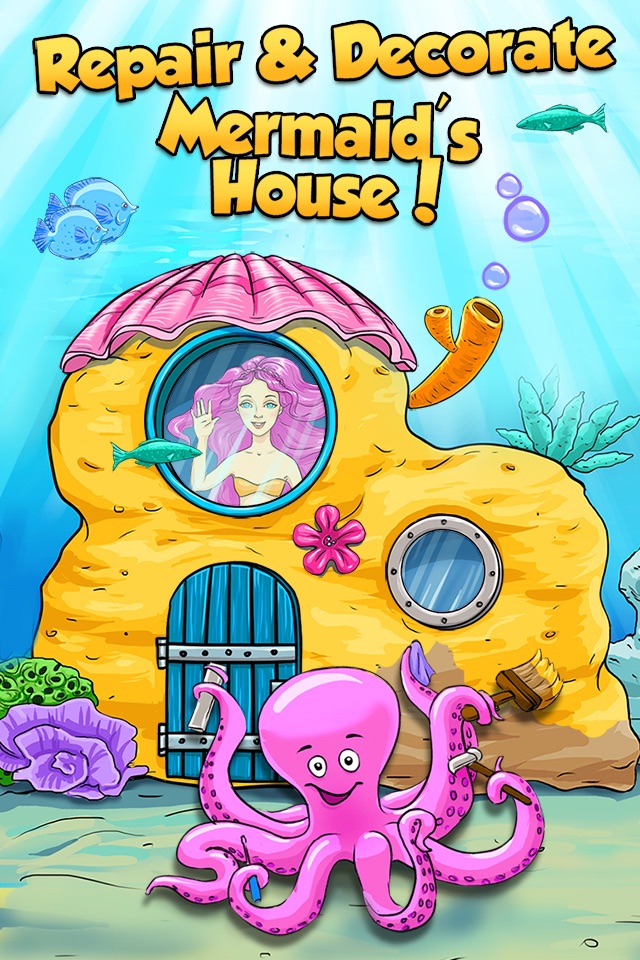 Mermaid Ava and Friends - Ocean Princess Hair Care, Make Up Salon, Dress Up and Underwater Adventures screenshot 3