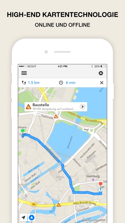 GPS Navigation, Maps & Traffic - Scout
