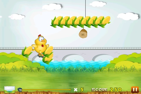 Baby Chicken Joyride Lite - A Tiny Farm Animal Skater screenshot 2