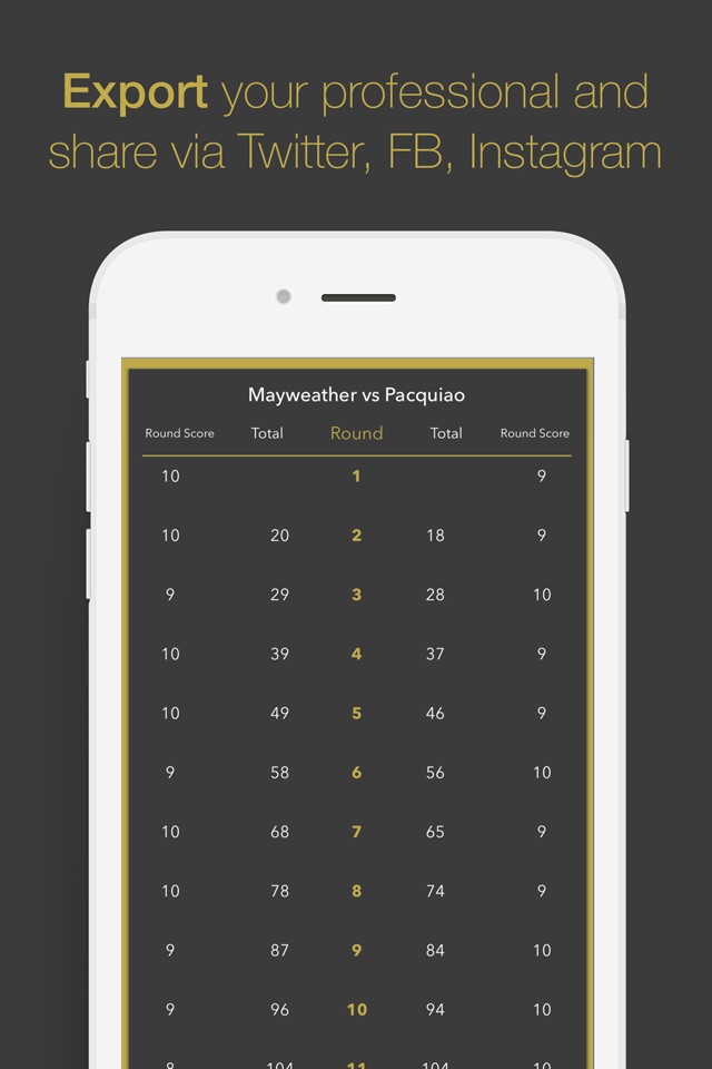 JudgePad (Boxing scorecard) screenshot 3