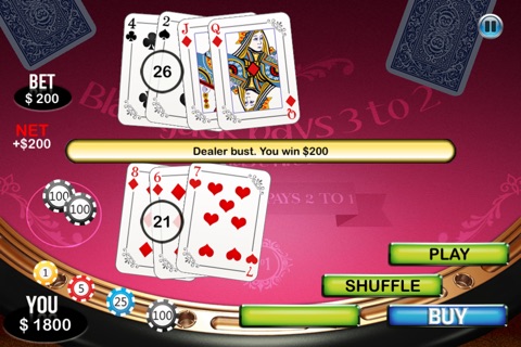 BlackJack Monte Carlo - Free 21 Cards Addict for Royal Casino screenshot 3