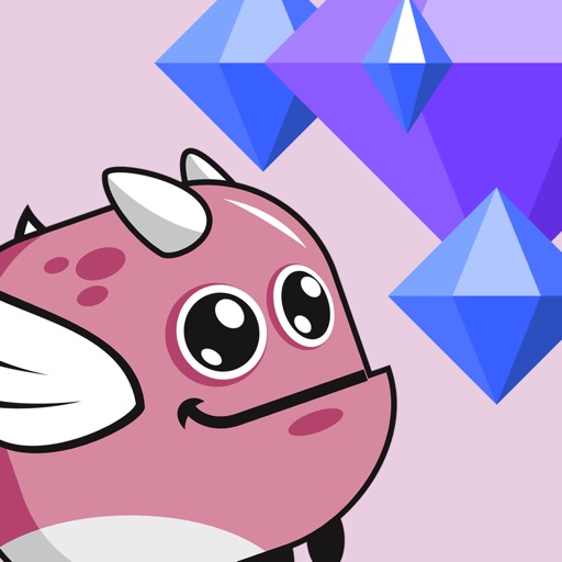 Pink Monster - Fly to Avoid the Spikes Icon