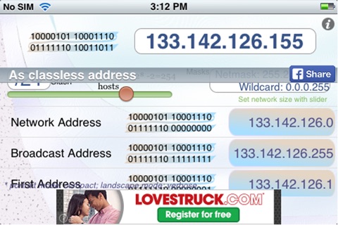 IPv4 Address Calculator lite screenshot 4
