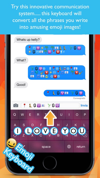 Write with emojis (Emoji keyboard)