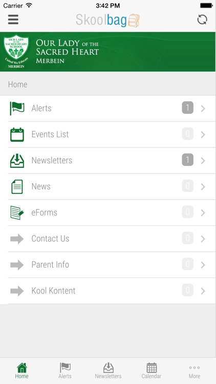 Our Lady of the Sacred Heart Merbein - Skoolbag