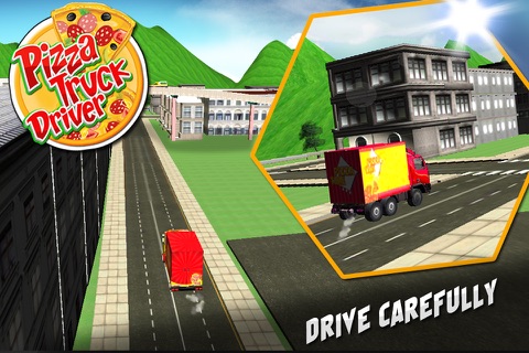 Pizza Truck Driver 3D - Fast Food Delivery Simulator Game on Real City Roads screenshot 3