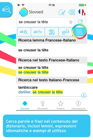 French <-> Italian Slovoed Compact talking dictionary screenshot 2