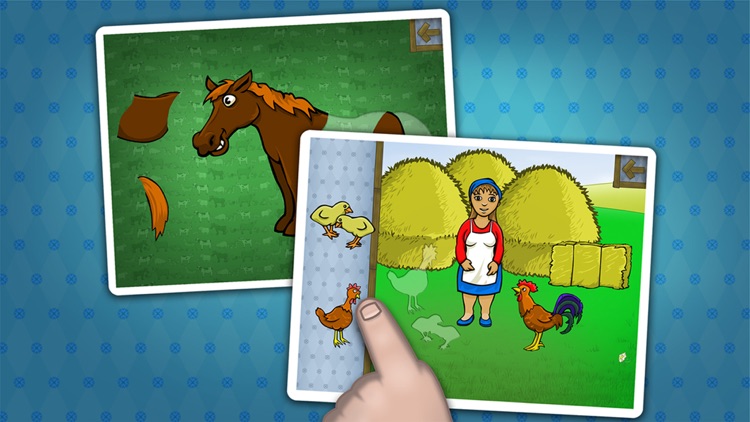 Puzzles for toddlers with farm animals and their sounds
