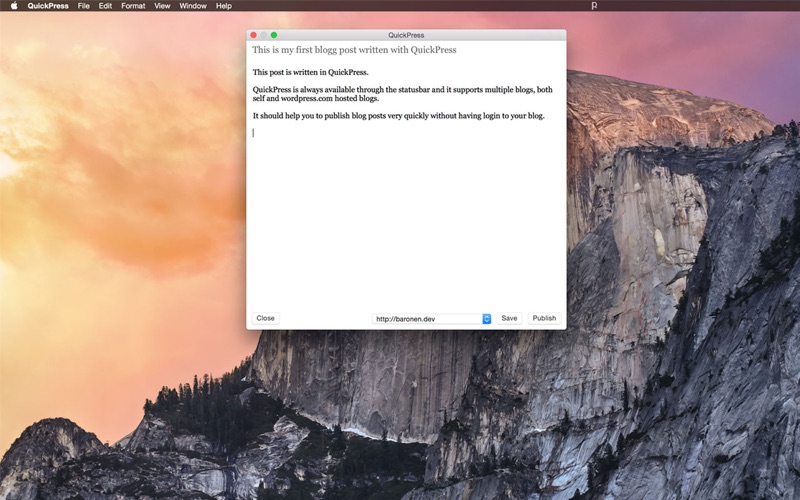 QuickPress - Quick blogging for Wordpress thumbnail 1