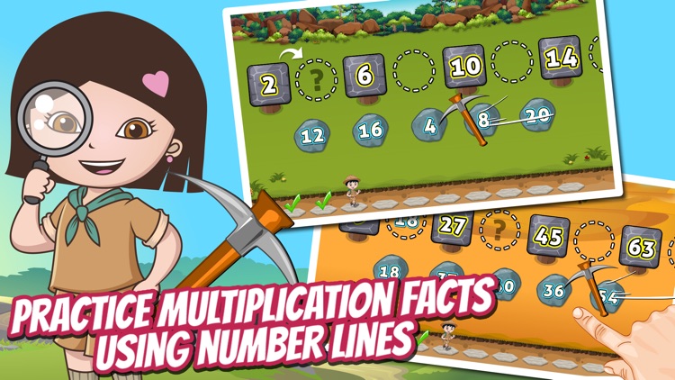 Treasure Dash Math Lite: Fun Multiplication Games for Kids screenshot-3