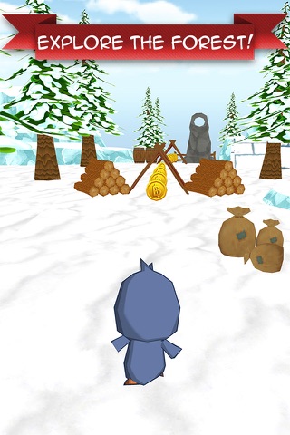 Penguin Frozen Runner - Cartoon game for children free screenshot 2