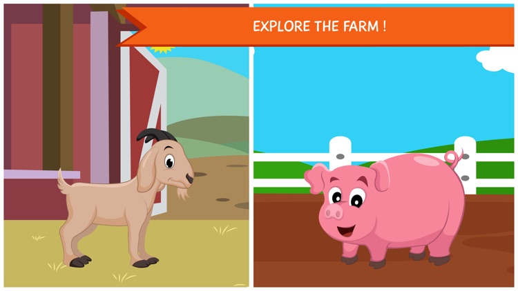 Peekaboo Farm Animals Lite - fun learning kids game screenshot-3