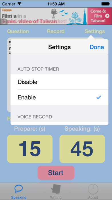 How to cancel & delete iBTimer - Best app for prepare the TOEFL iBT speaking section from iphone & ipad 3