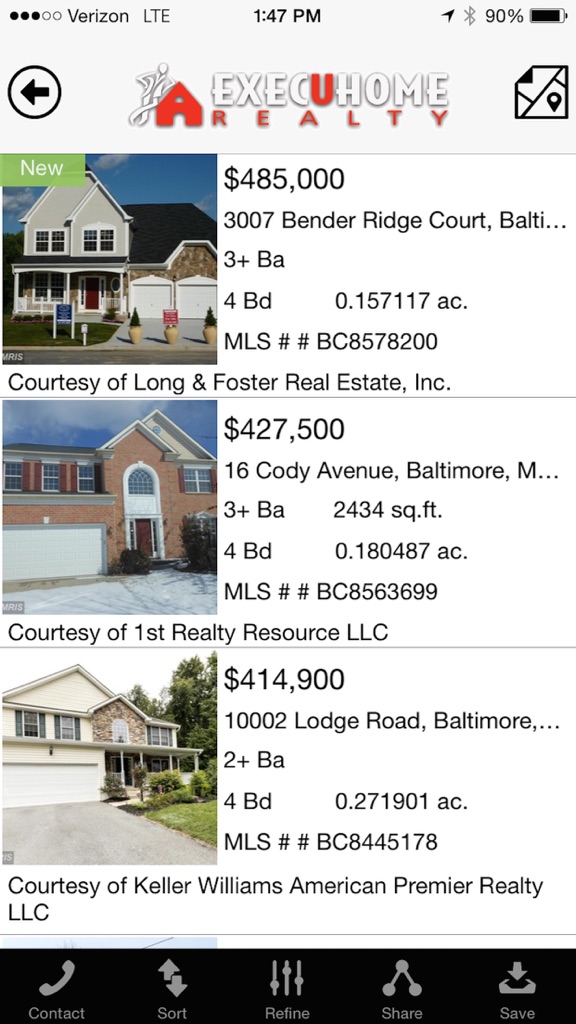 【图】ExecuHome Realty – Mobile Real Estate Search(截图2)