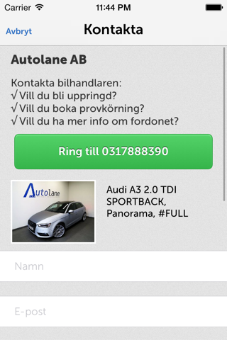 Autolane AB screenshot 3