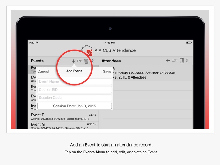 AIA CES Attendance