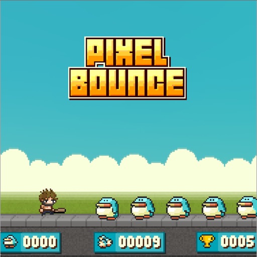 Pixel Bounce heroes Sword Survival Free Game iOS App