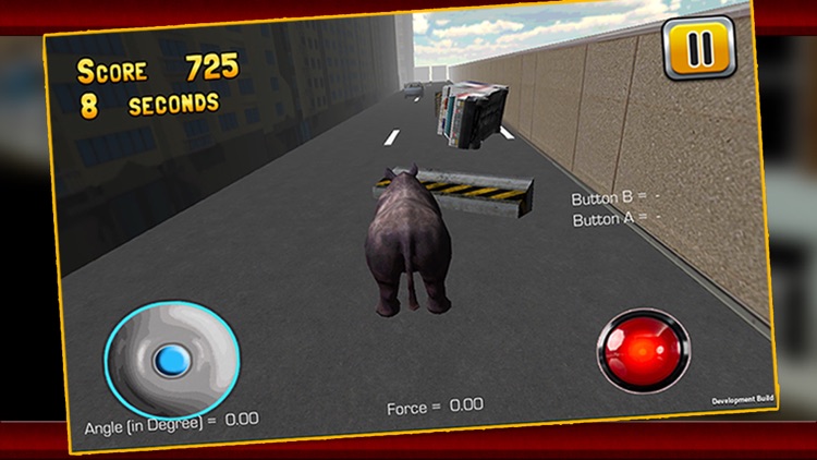 3D Rhino Simulator – Wild animal simulator and simulation game to destroy the city screenshot-3