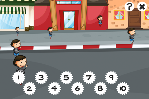 A counting game for children with police-men to learn to count 1-10 screenshot 4