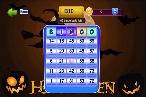 Halloween Bingo Game screenshot 3