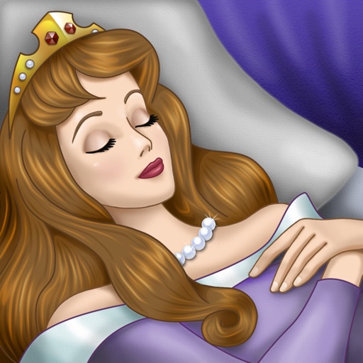 Sleeping Beauty. Coloring book for children icon