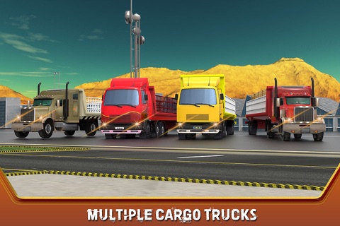 Cargo Plane Airport Truck - Transporter Driver to Deliver Freight to Airplane Flight screenshot 3