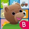 A fun way for kids to learn their first 250 english words with preschool character Little Brown Bear