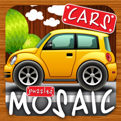 Animated puzzles cars Icon