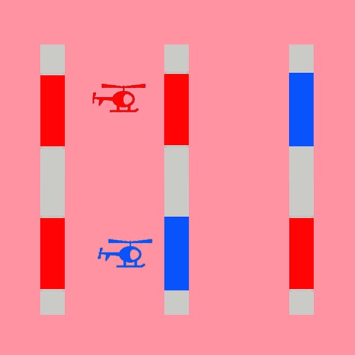 Blue Red Copters Icon