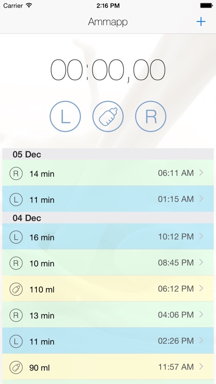 Ammapp - The simple nursing timer
