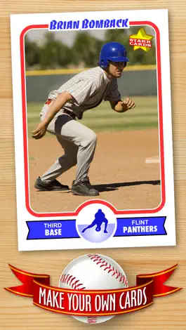 Game screenshot FREE Baseball Card Template — Create Personalized Sports Cards Complete with Baseball Quotes, Cartoons and Stats mod apk