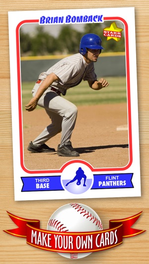 personalized baseball trading cards