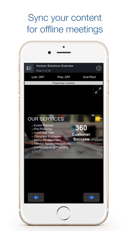 ClearSlide Presenter - Present Keynote, Powerpoint, PDF files during Sales Meetings