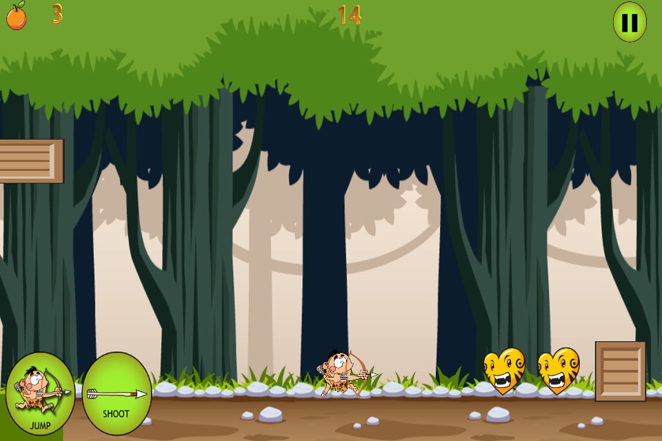 Flint-Stones: The Forest Hunter in Stone Age - Free Game 2015 screenshot 2