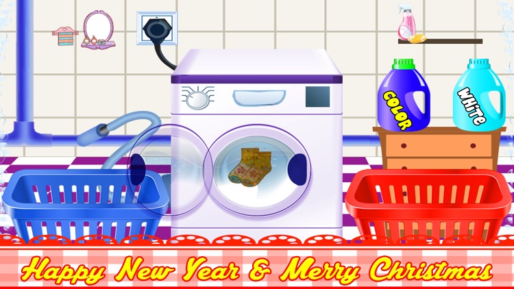 Santa Clothes Christmas Laundry 2014, Happy New Year 2015