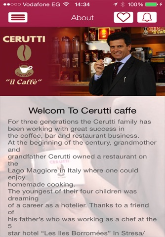 Cerutti Cafe Egypt screenshot 2