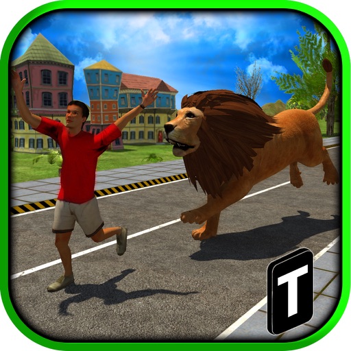 Angry Lion Attack 3D iOS App