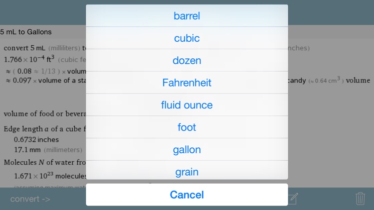 conversion+: math, science, and unit conversion and formula calculation screenshot-4
