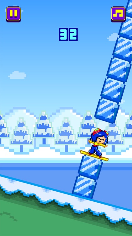 Tiny Snowboarders FREE GAME - Play 8-bit Pixel Snowboard-ing Games screenshot-2