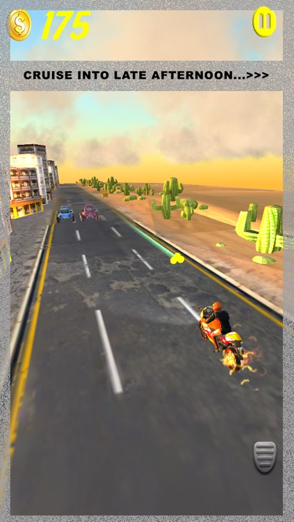 A 3D Motorcycle Action Traffic Racer - Motorbike Fury Race Simulator Racing Game Free screenshot-3
