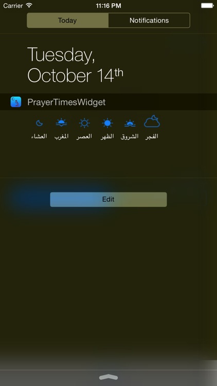 Prayer Widget