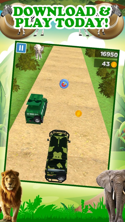 3D Safari Jeep Racing Game with Endless Real Adventure Simulator Driving FREE screenshot-4