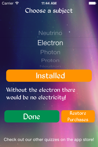 True or False Particle Physics - Test your knowledge of Particle Physics screenshot 2
