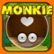 Sling through the jungle as far as possible in this simple but addicting arcade high-scores game with Monkie