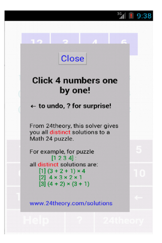 Clique para Instalar o App: "24 Math Solver from 24theory"