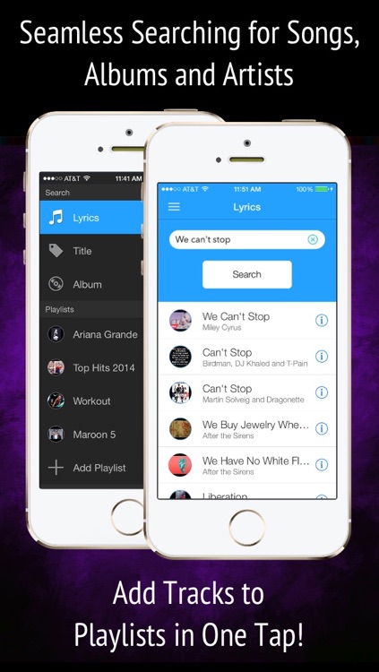 Lyrics for Rdio - Music Finder & Playlist Manager