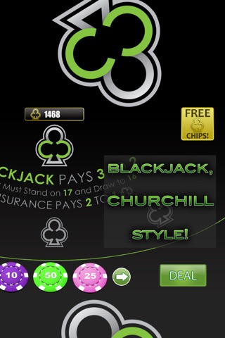 Churchill Blackjack screenshot 2