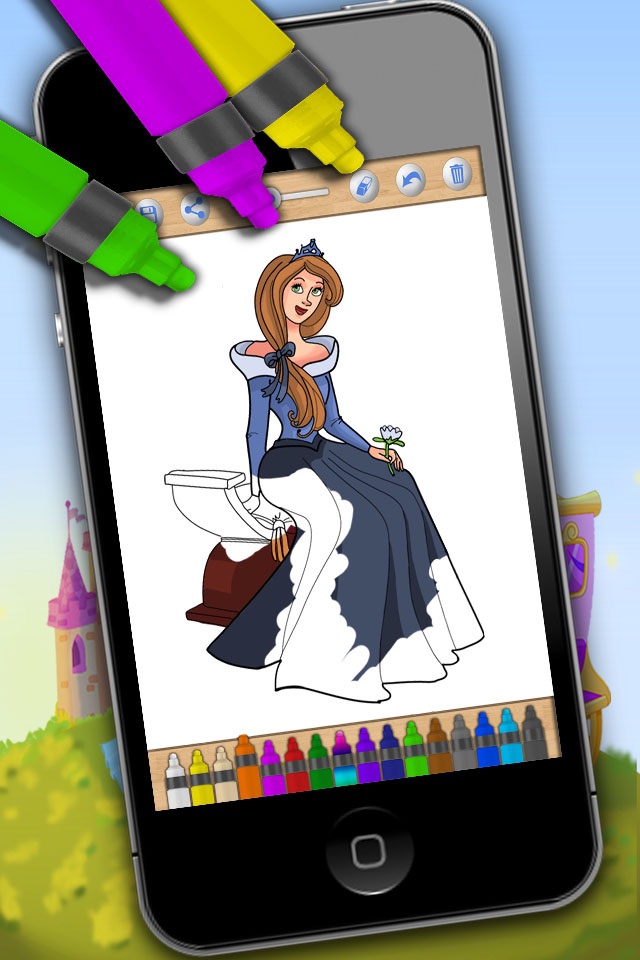 Princesas Mágicas para pintar. screenshot 2